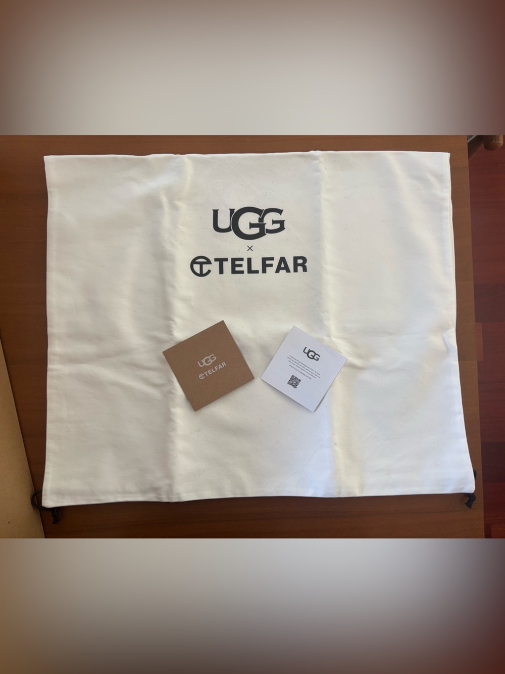 UGG and Telfar Tall Black Logo Crinkle Boots. NIB - Picture 7 of 9